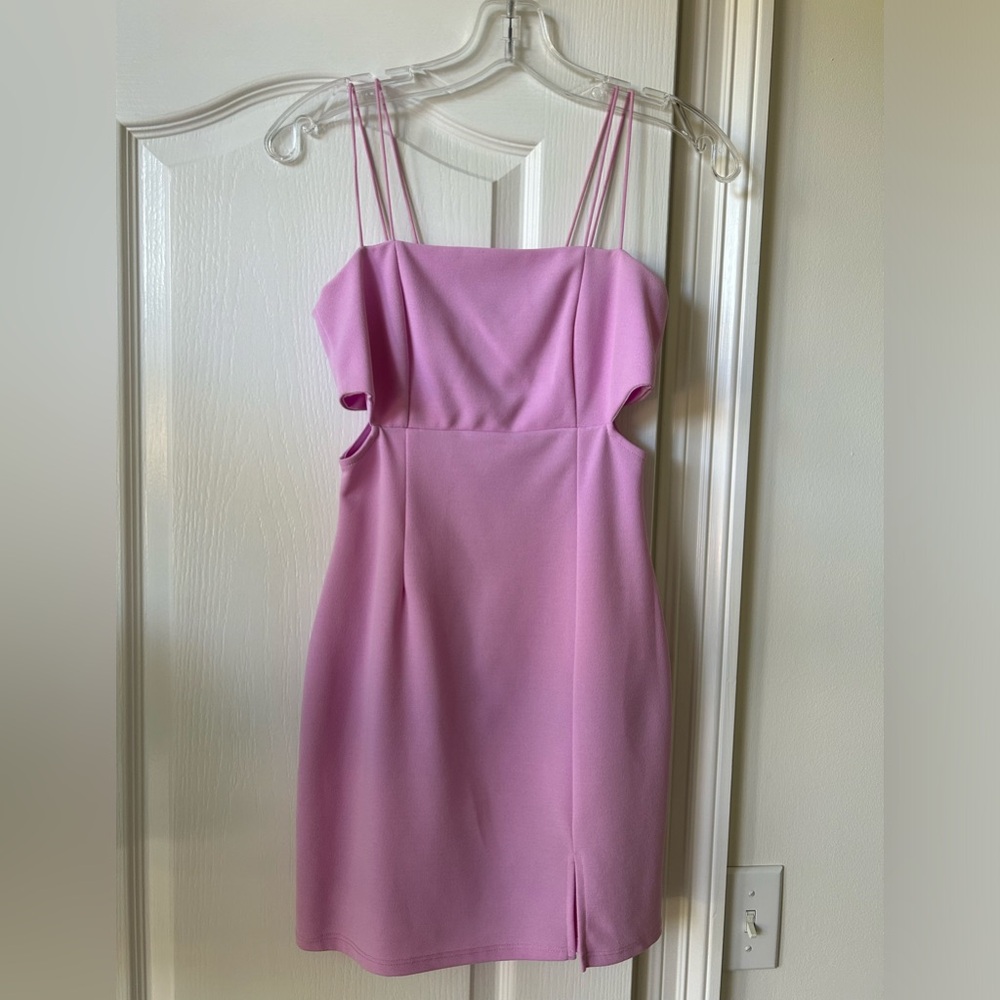 Blue Blush Lavender Dress with side openings